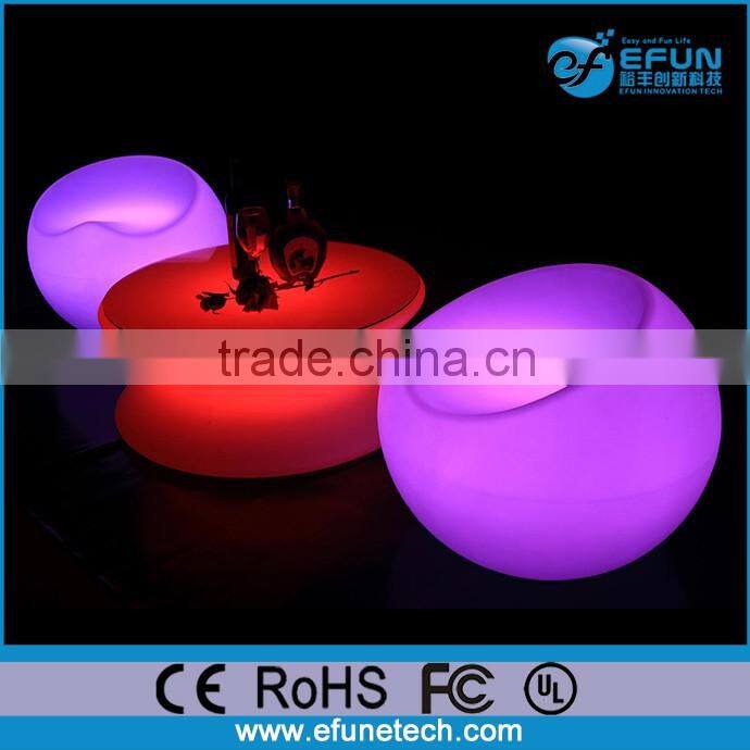 rgb color changing illuminated led round egg shape chair coffee shop furniture wholesale