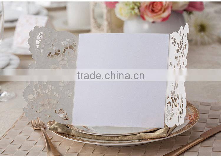 Tree shape handmade wedding invitation card