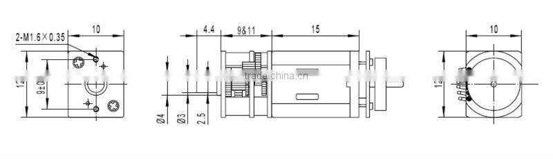 low noise micro n20 gear motor
