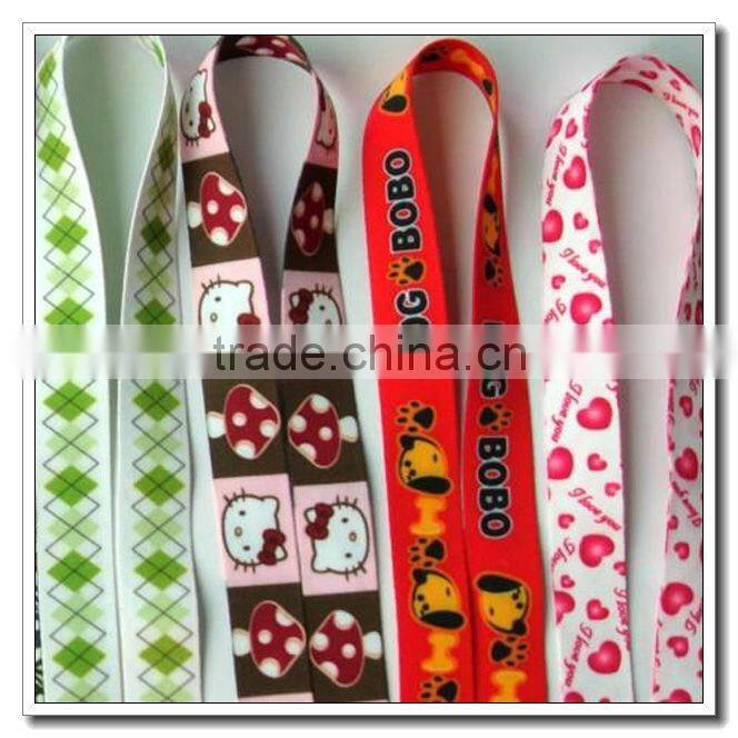 Nylon panda print lanyard for sports bag