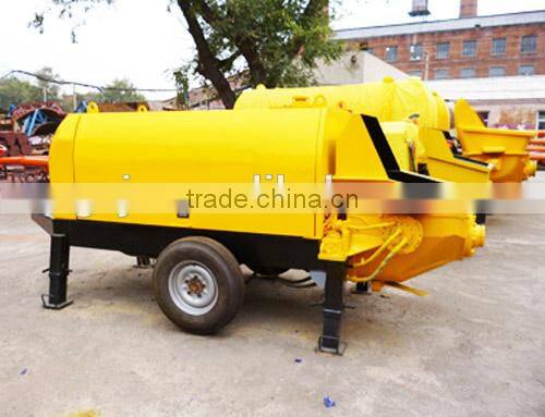 20m3/h mobile concrete pump for pumping concrete mortar to 20 floors
