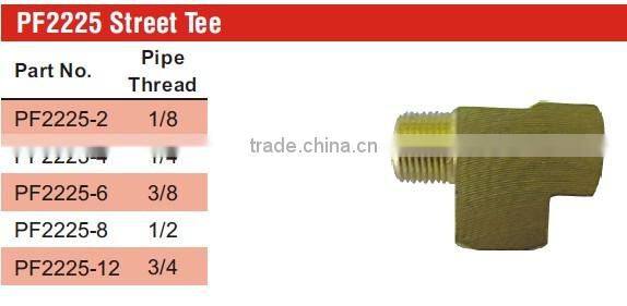 PF2225 Street Tee, Brass Pipe Fitting, Auto parts