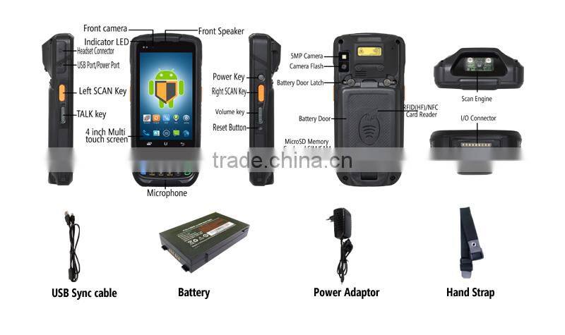 Android Industrial PDA 1D/2D barcode scanner