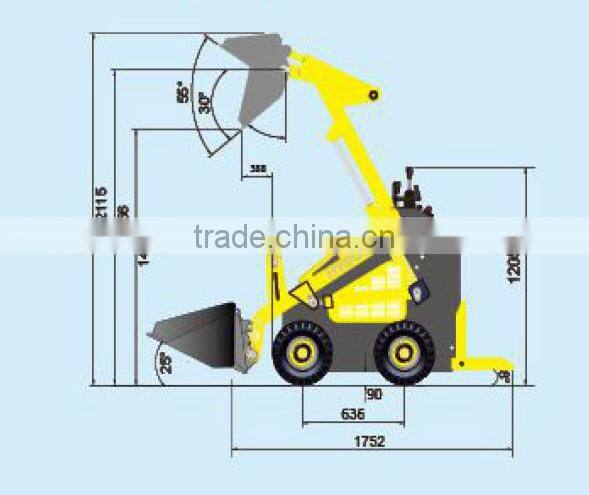 MINI skid steer loader can be many different using