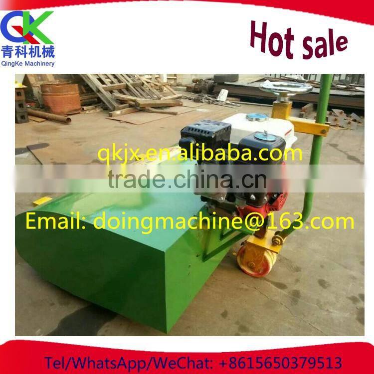 Riding lawn brush grass machine