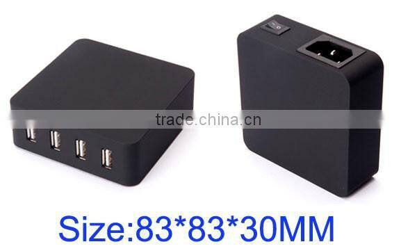 best selling retail items Ce rohs 4 usb port wall charger 4 colors