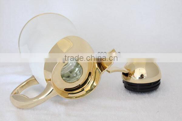 New design arabic golden thermos vacuum flask jug dallah