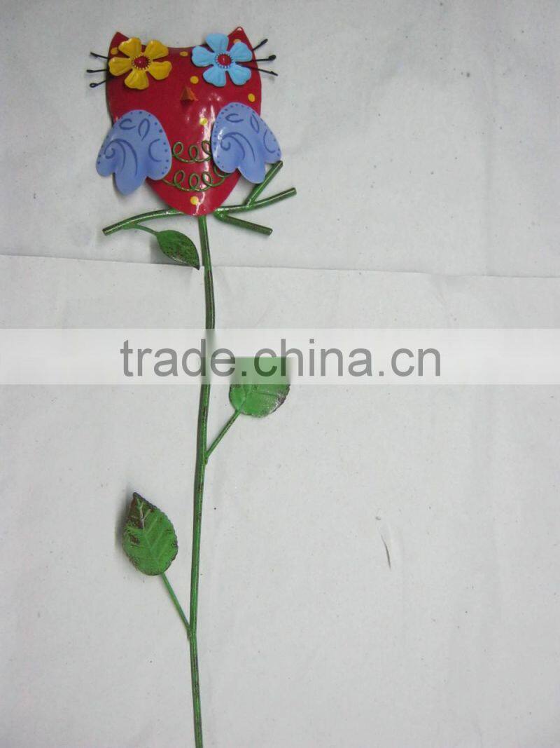 newest owl garden decoration stake garden decoration woodpecker stake metal ow metal woodpecker stakes insect garden stakel