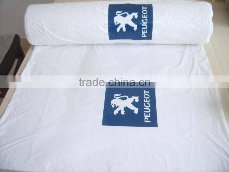 Qingdao professional disposable ivory plastic car seat cover set