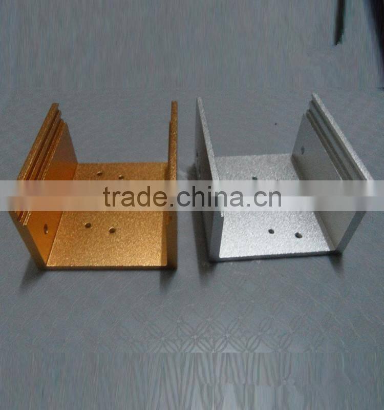 CNC machined color anodized aluminum distribution box