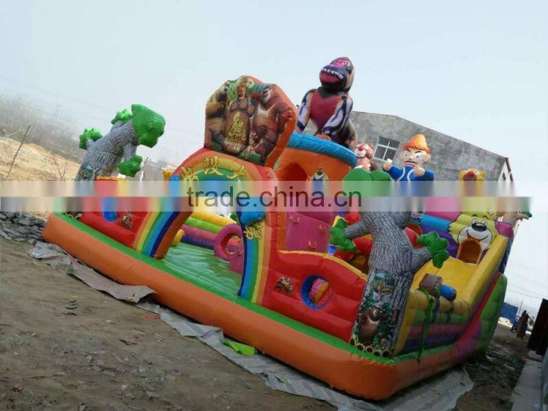 Jinlong 1100d pvc inflatable tarpaulin inflatable toy material waterproof and fireproof tarpaulin