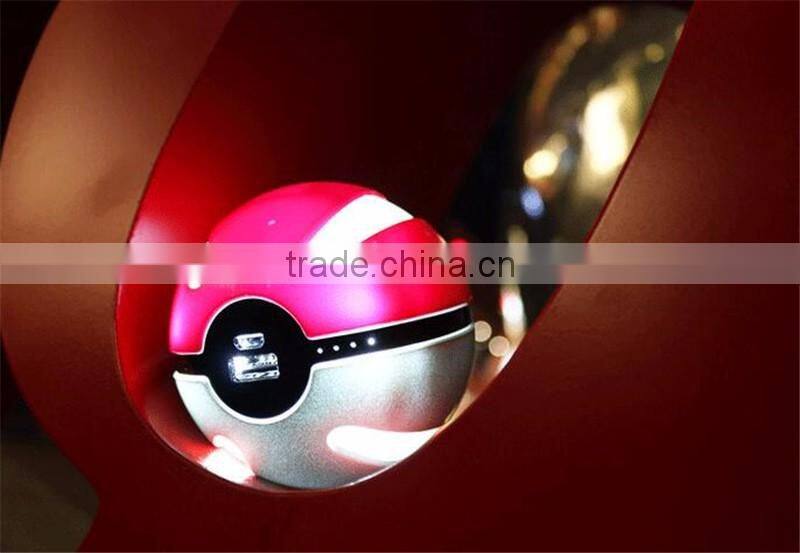 Pokemon Go Game Portable Charger Power Bank for smart phone magic ball pokemon go charger power bank
