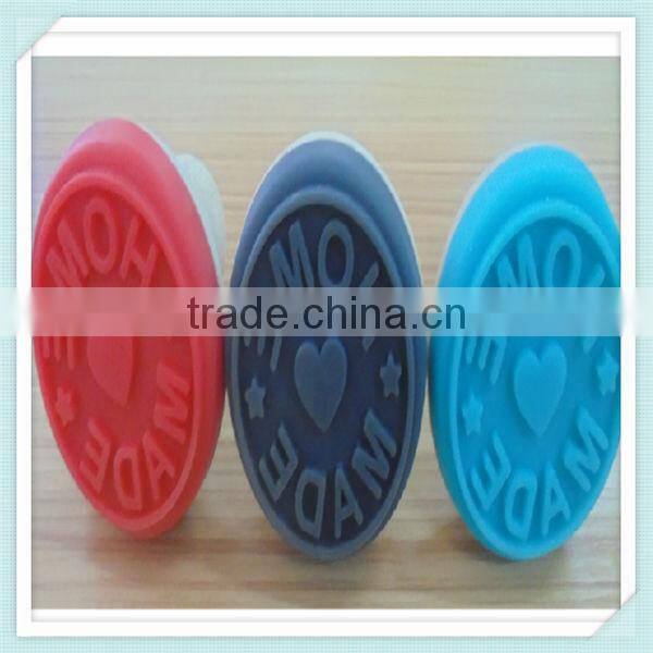 Factory price wooden handle stamper eco-friendly silicone stamper