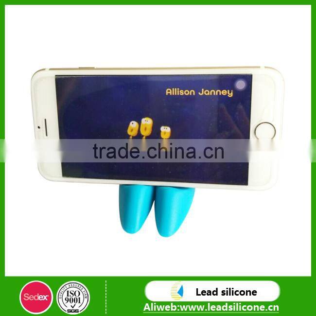 lady shoes shape silicone phone hodler fashion girl's high heel silicone phone holder