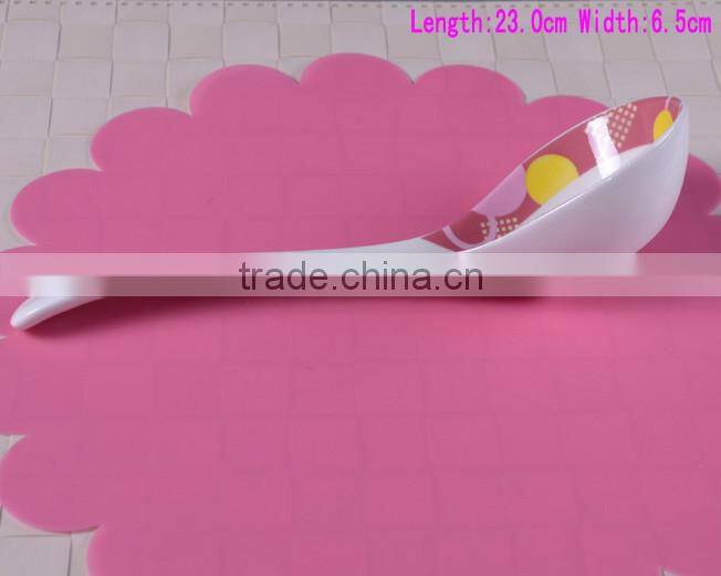 SP1535 Haonai High quality ceramic spoon, big ceramic soup spoon