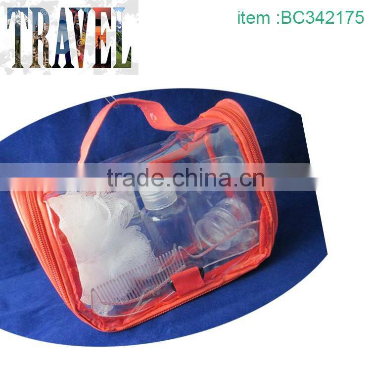 pvc bag package transparent spray bottle pump bottle plastic bottle set for cleaning products