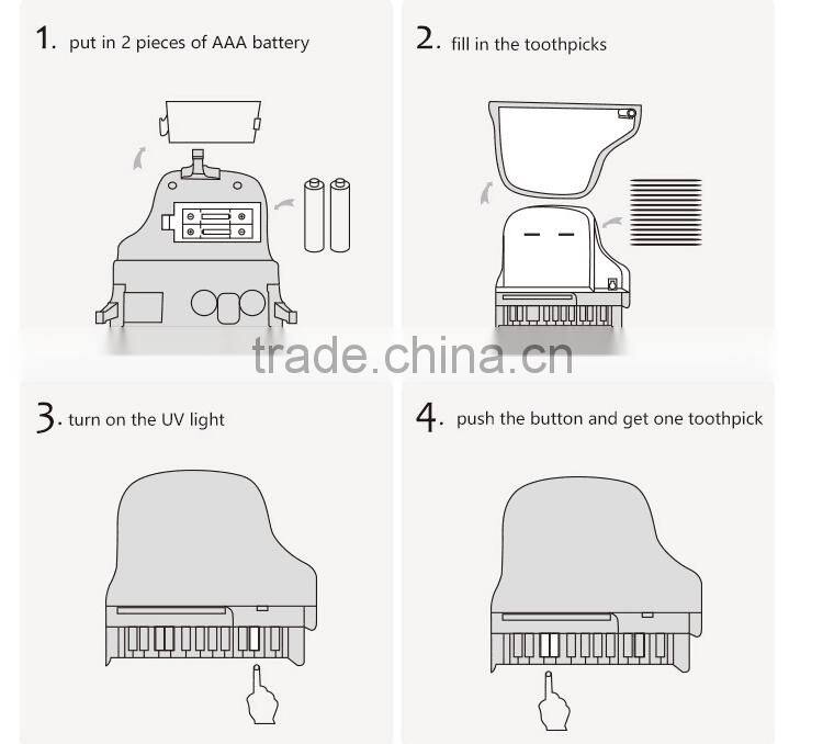 Kitchen Tool Automatic Toothpick Box Fasion Design Electric Piano Toothpick Box For Sale