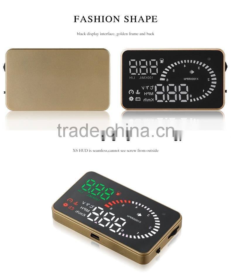 X6 OBD2 Hud Car Head Up Display System