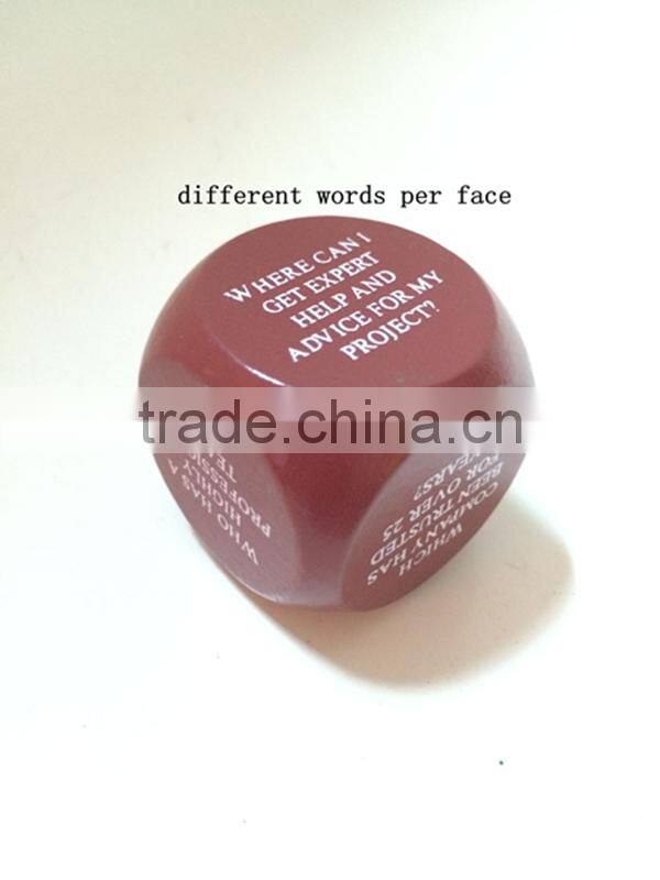 Custom wood dice games,large wood dice