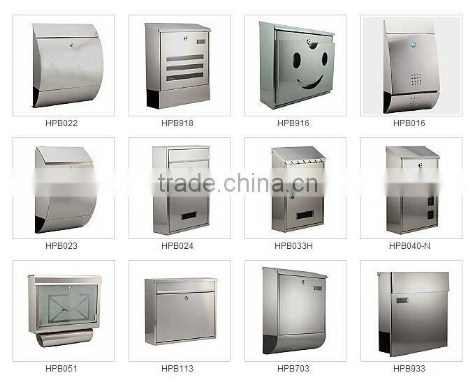 stainless steel metal mailboxes wall mounted letterbox