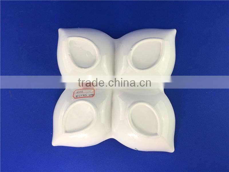 wholesale porcelain food divider plate