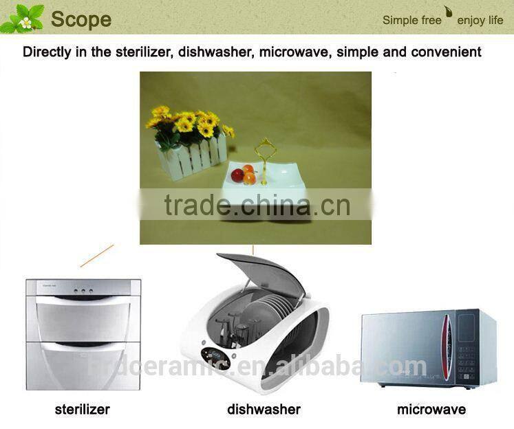 ceramic plates/stock ceramic dinner plates with handles