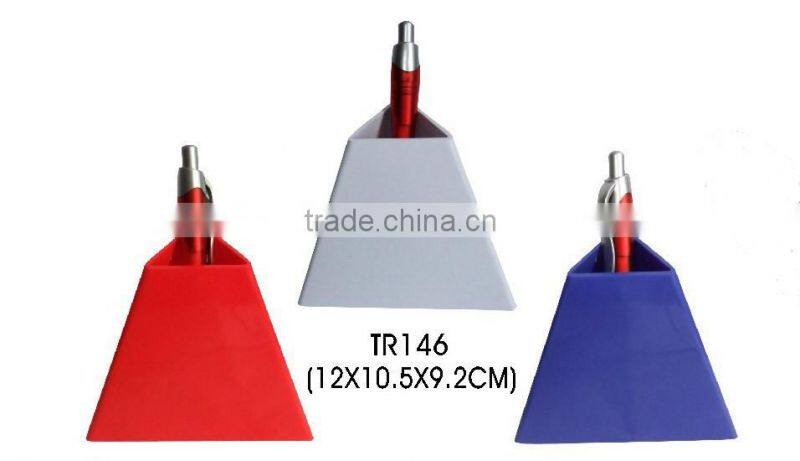 pyramid shape plastic pen holder