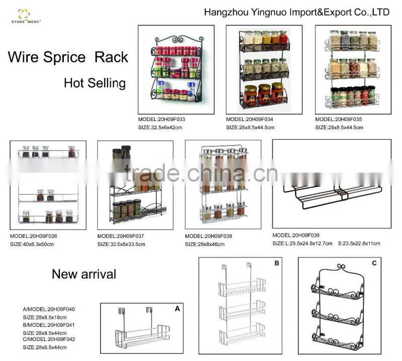 Innocrea 3 Tier Wire Wall Mount Spice Rack