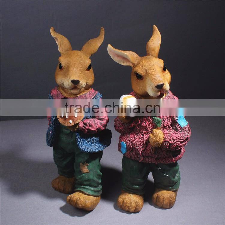 Custom Bunny Outdoor Garden Decor Statue Sculpture