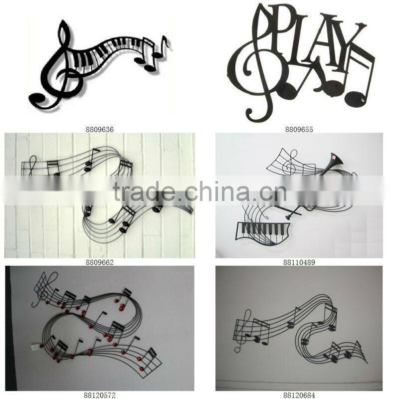 metal musical notes wall decor