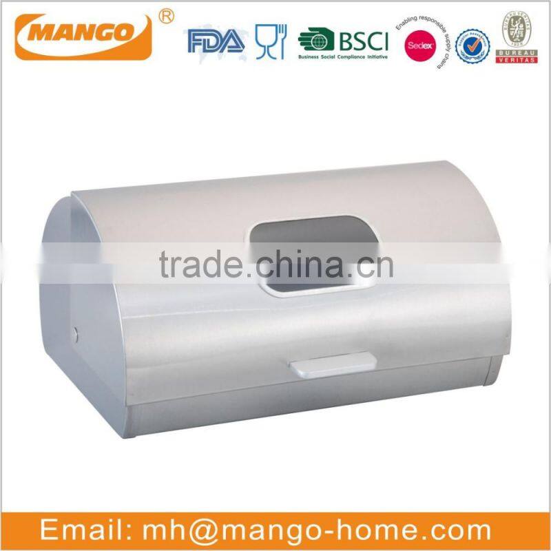 Hot Sales Stainless Steel Bread Bin With Window