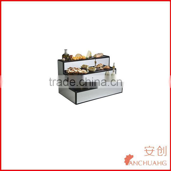 Acrylic Mirrored Triple Tier Buffet Display