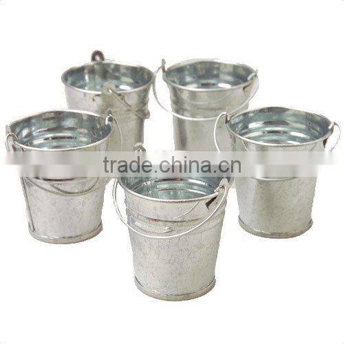 Galvanized Household Metal Garden Bucket with handle