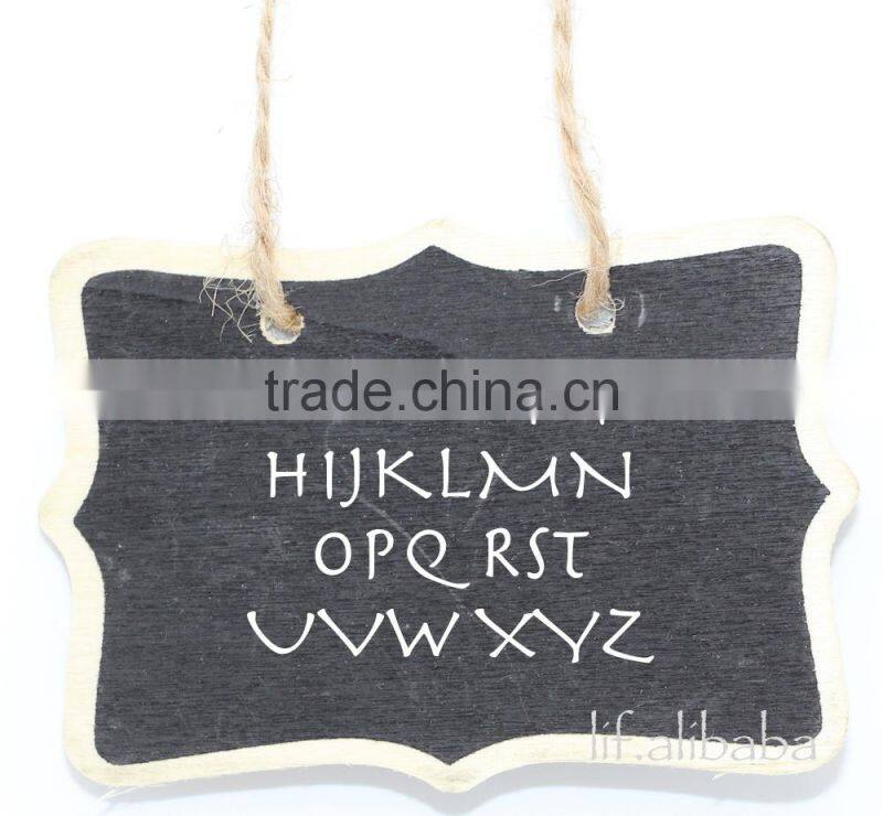 Wooden mini blackboard ; Two-sided Wooden mini chalkboard ; Double-sided mini message board