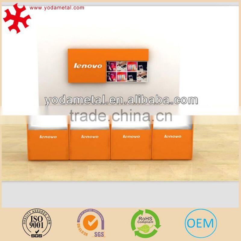 ODM/OEM wooden mobile phone display cabinet with glass counter
