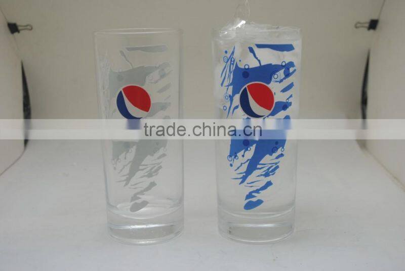 clear glass new design cold color change mug beer for promotional