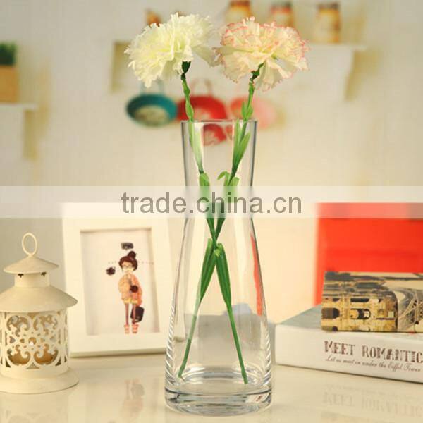 Modern fashion carved crystal vase clear crystal vase