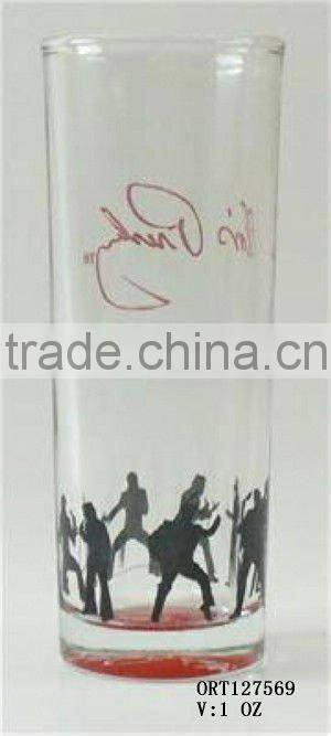bar shot glass cup with design