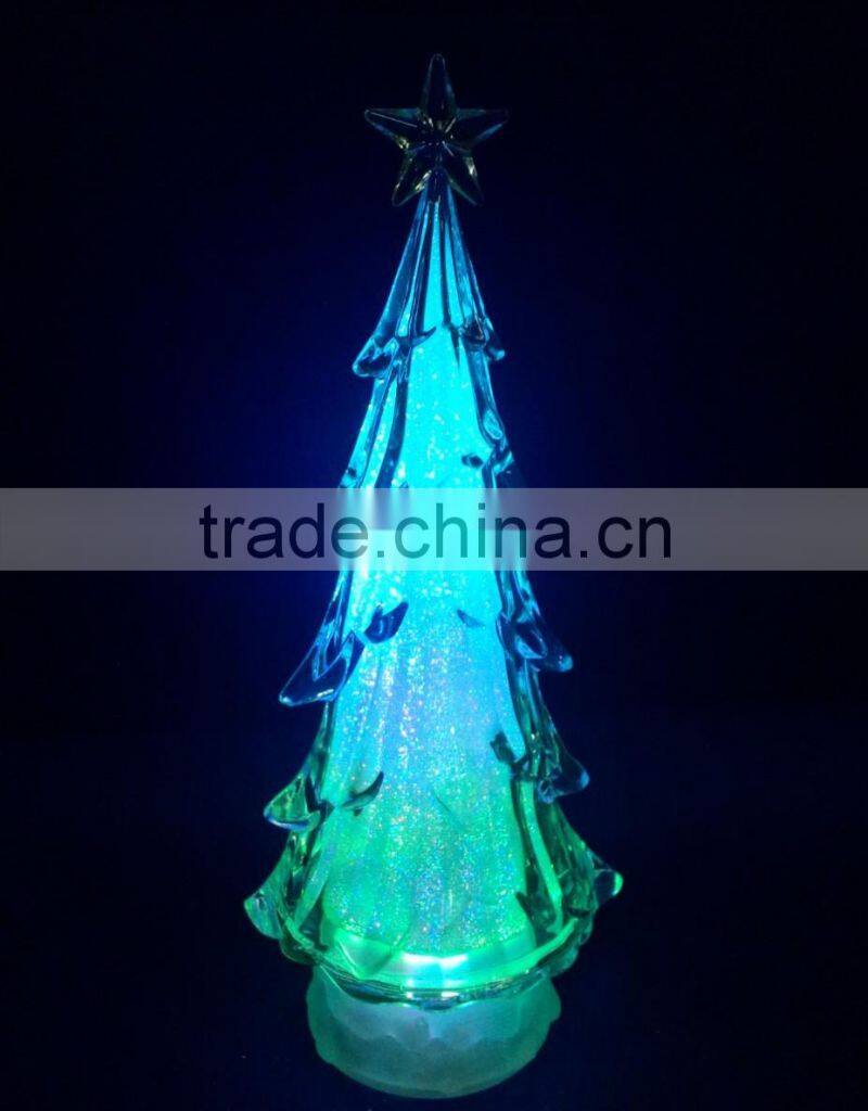 plastic acrylic led RBG lighting new Christmas tree decoration 2015