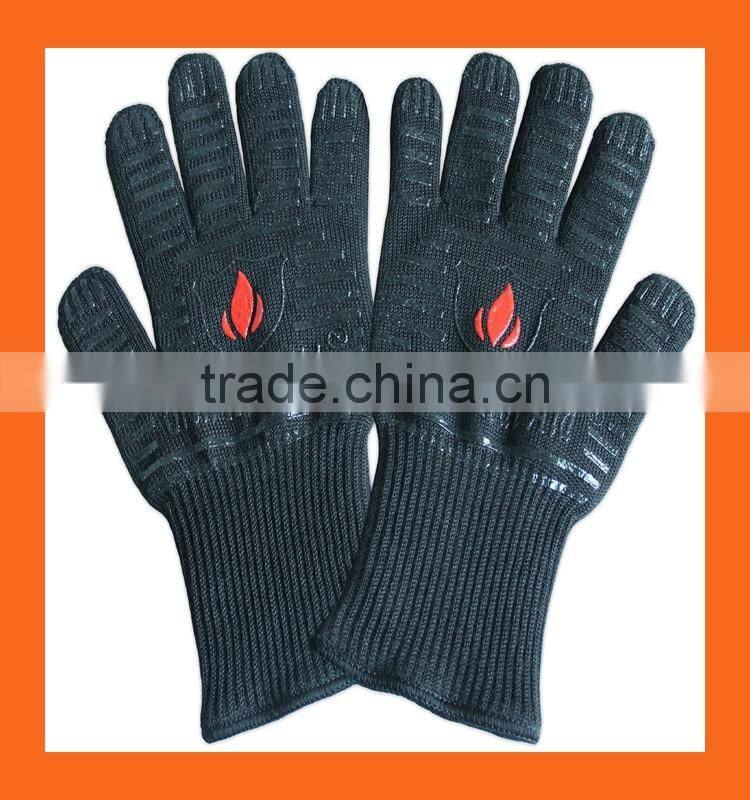 Heat Resistant BBQ Mittens Hot Oven Cooking Gloves