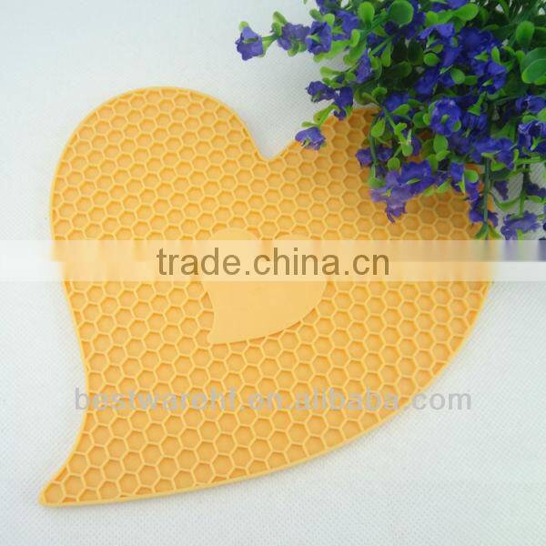 FDA Hight quality heart shape silicone mats
