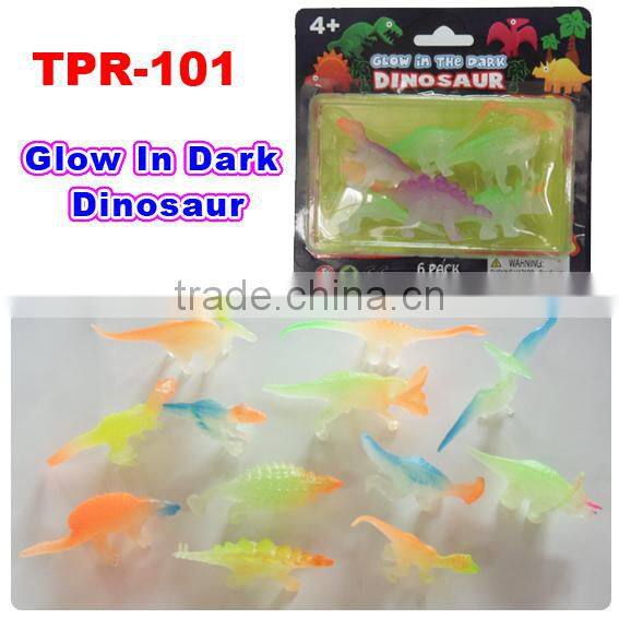 Plastic Rubber Glow Dinosaur Toys