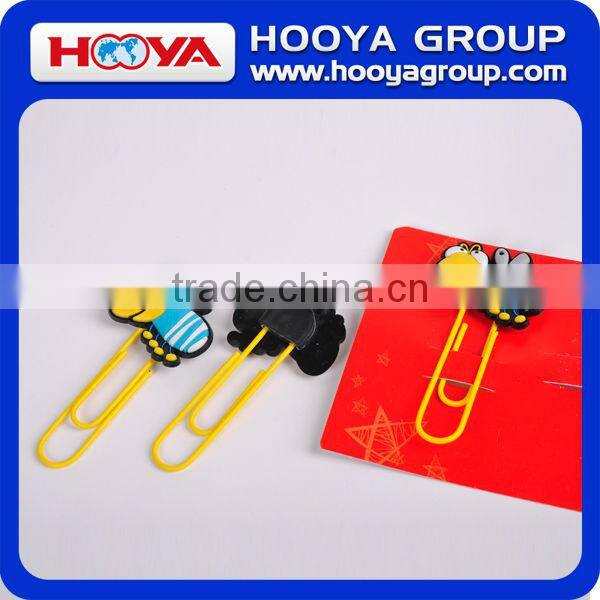 For kids shaped jumbo soft PVC promotional craft cute book clips