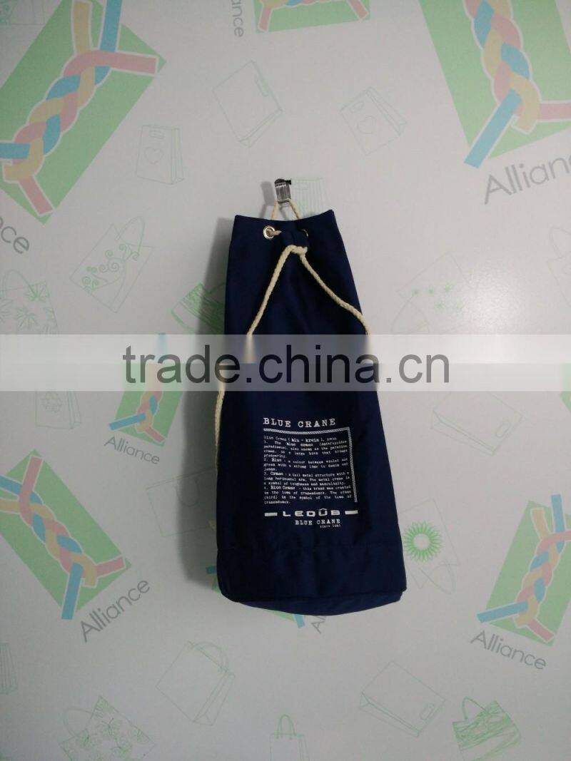 Hot sell fashion outdoor camping travel bag big round bucket message bag unisex canvas backpacks