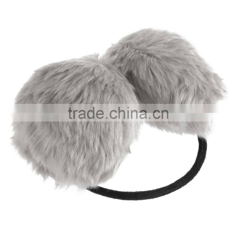 Unisex Winter Earwarmers Faux Fur Sound Proof Earmuff Headphone Muffs Winter Ear Cover Earcap