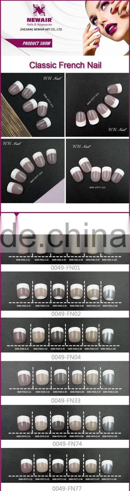 Newair Company Style Full Cover French Artificial Finger Nail For beauty girls