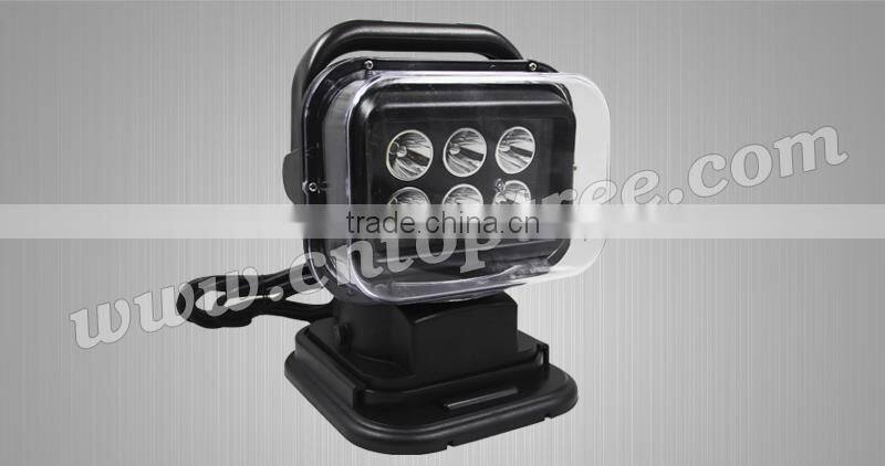 Waterproof ip68 Powerful 30W12V 24V LED Marine Military Portable Remote led search light
