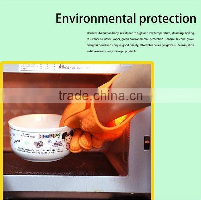 bbq glove oven gloves , silicone heat resistant gloves , grill gloves withstand heat