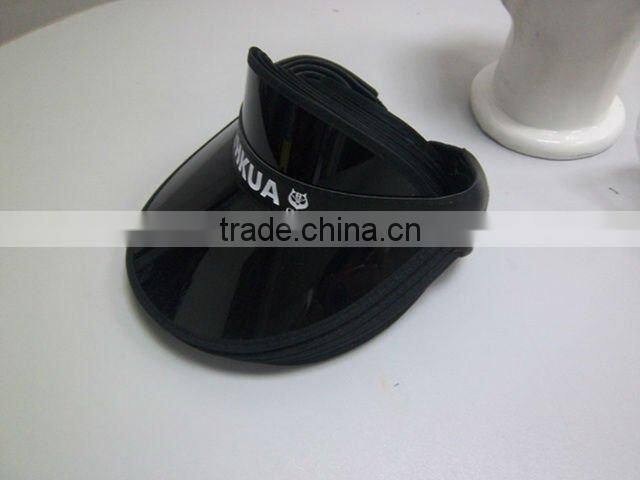 PVC sun visor with printed logo