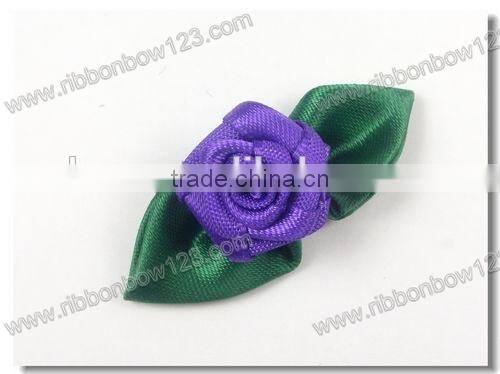 fashion new decorative garments handmade flowers/pure handmade ribbon flowers for Bra